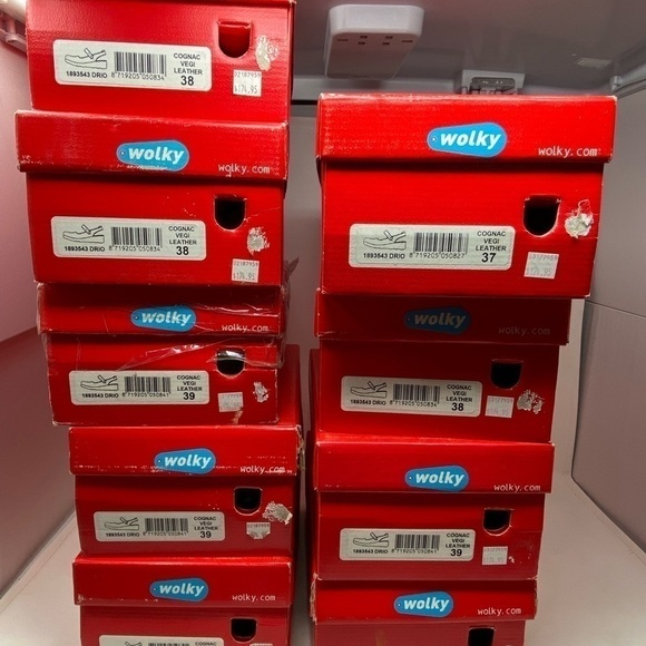 Wolky Drio Comfort Sandals Cognac Vegi Leather - Picture 7 of 7